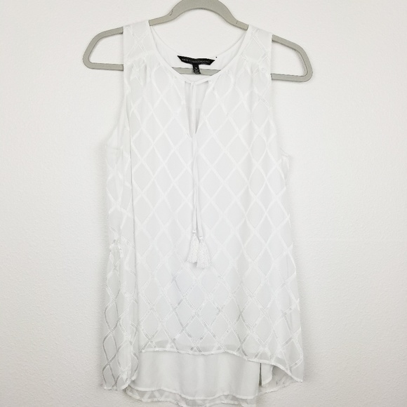 White House Black Market Tops - WHBM | tank | tassel | white